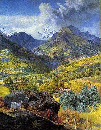 John Brett Val d'Aosta China oil painting art